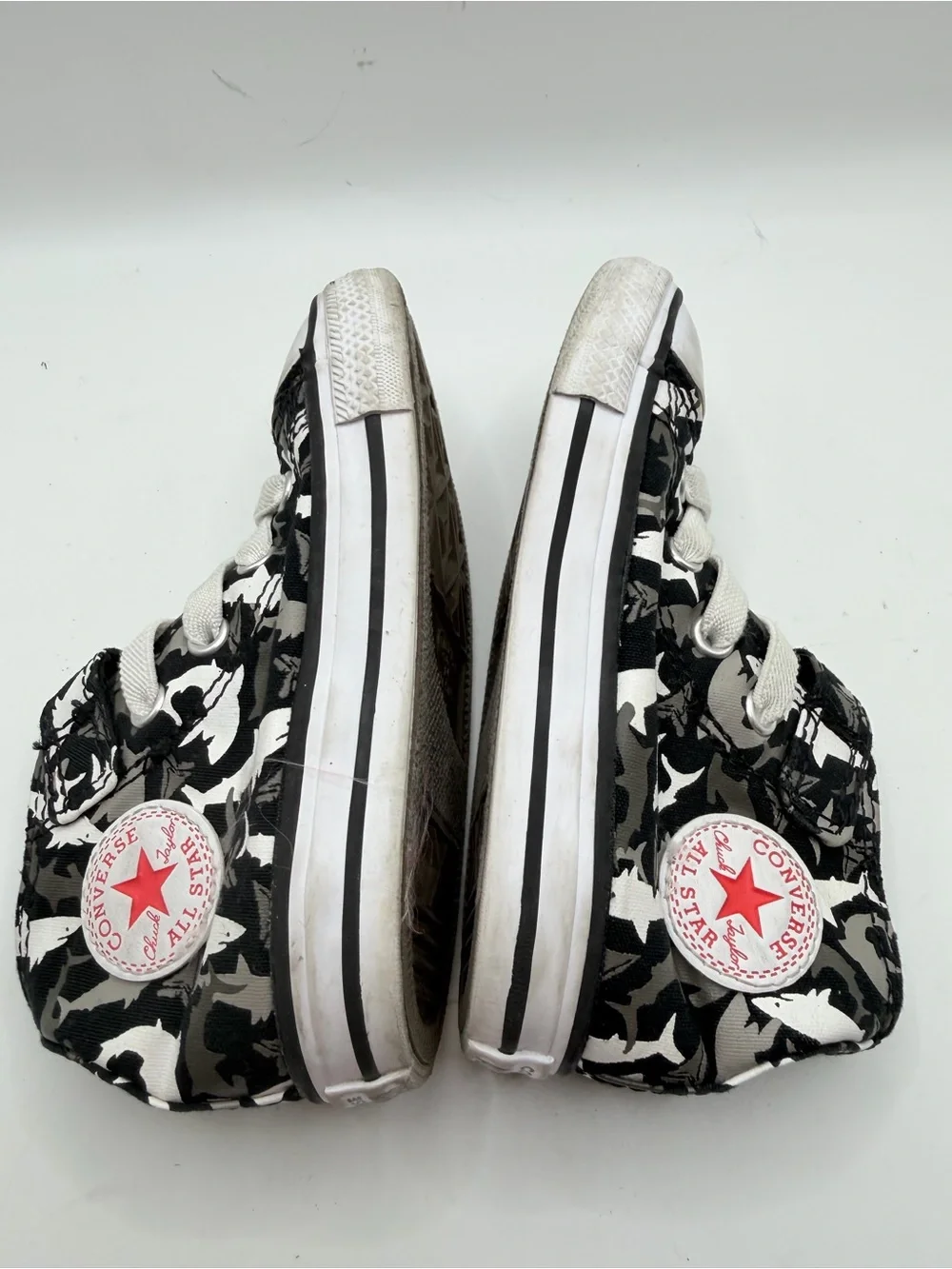 Converse Kids Black & White Camo High Top Sneakers